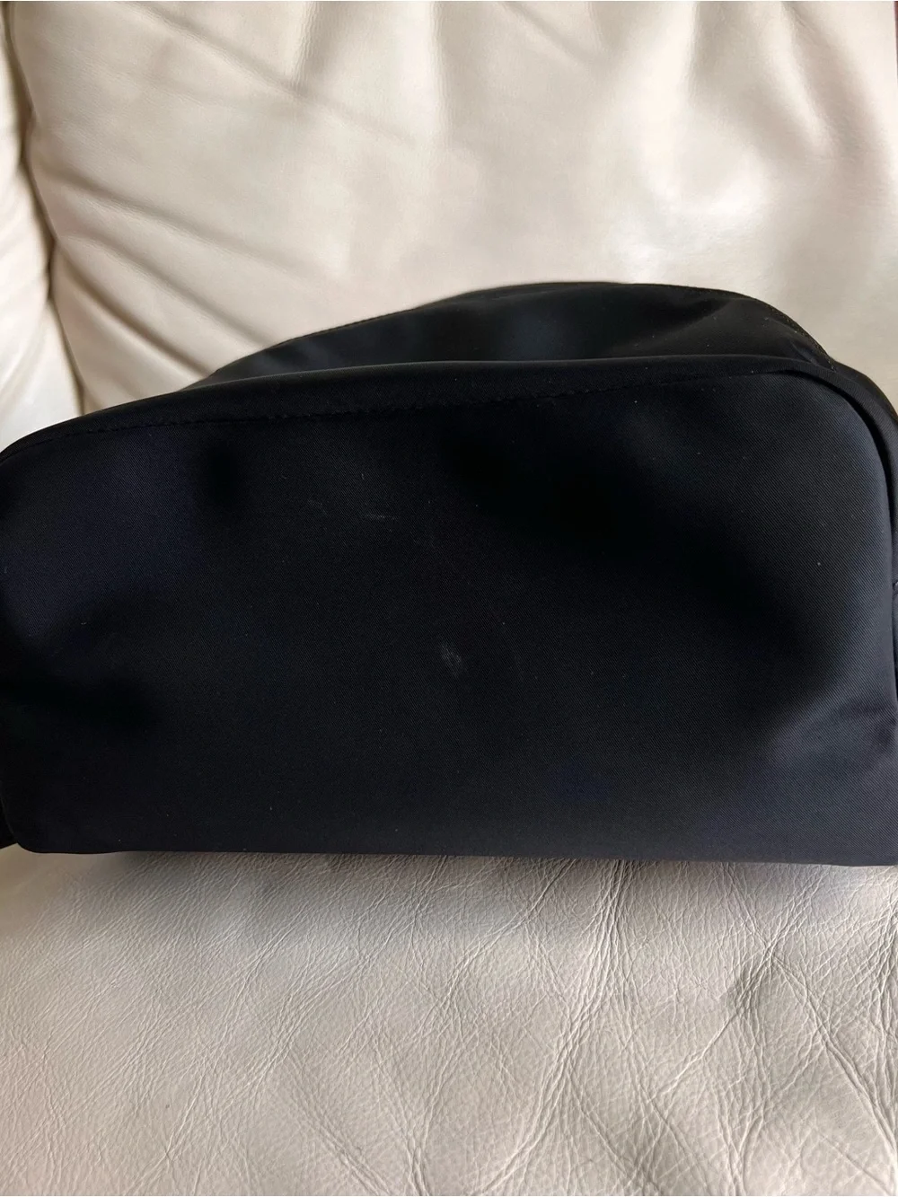 kate spade Black Nylon Mini Backpack Silver Hardware Logo Lined Inner Pockets